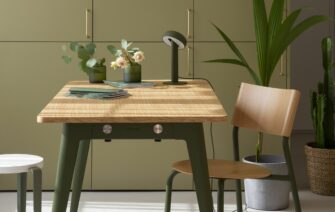 Table New Modern et chaise SSD TipToe ton vert kaki
