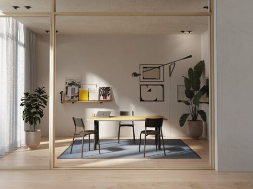 table de réunion New Modern de Tiptoe avec chaises SSD
