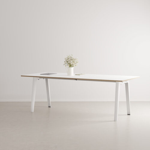 table de réunion new Modern Tiptoe blanc