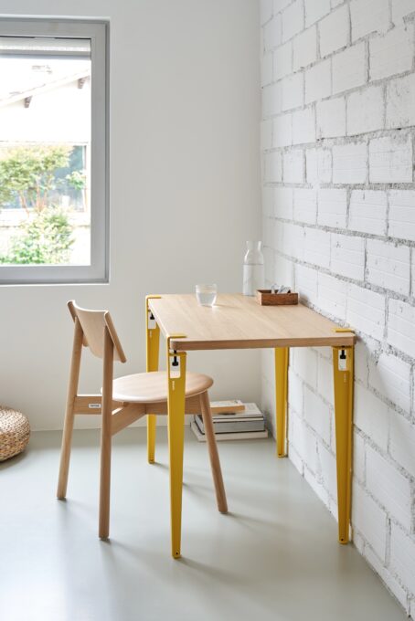 Chaise SSD Full Wood chêne avec table Tiptoe