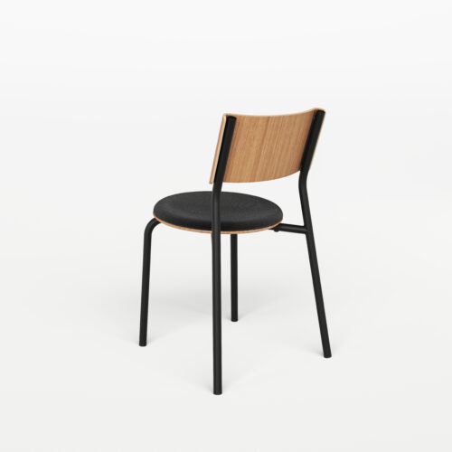SSD Tiptoe chaise 4 pieds metal et assise tapissée